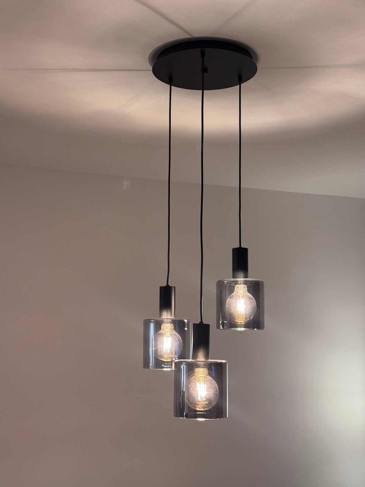 Lampenset met smoke effect incl. lampen, Ophalen, E27 (groot), Zo goed als nieuw, Glas