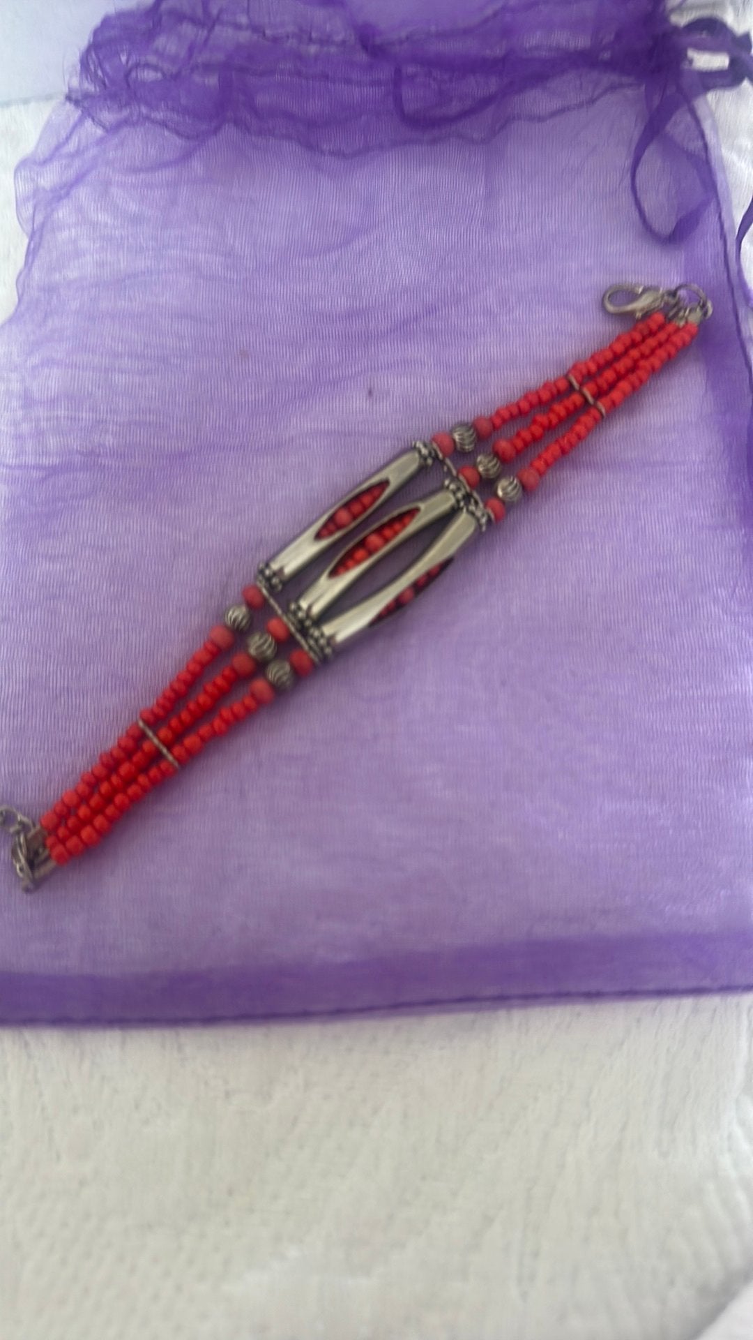 Koraal armband 12.50, Verzenden, Zo goed als nieuw