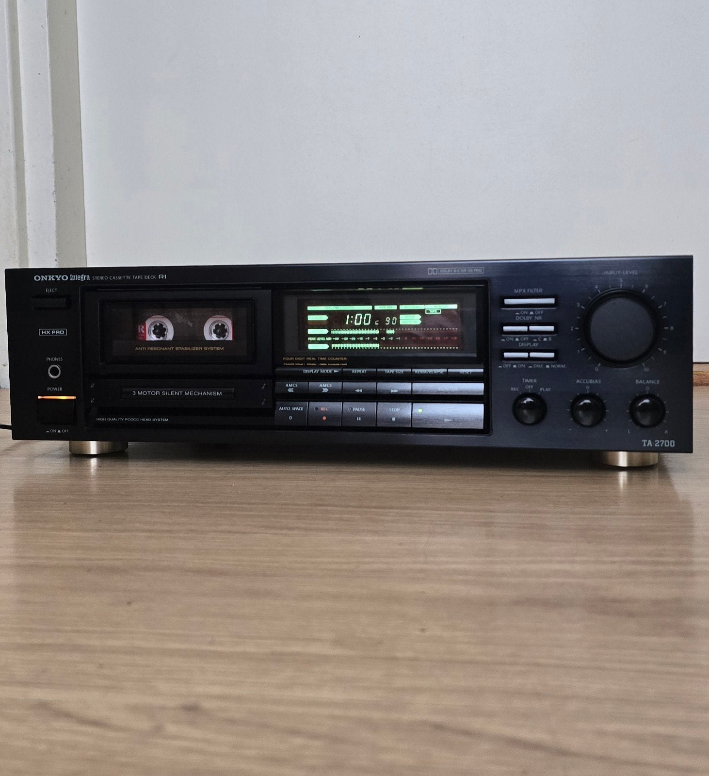 Onkyo Integra TA-2700 Stereo Cassette Tape Deck, Ophalen of Verzenden, Enkel, Overige merken, Tape counter