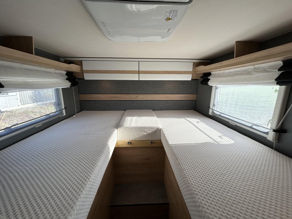 Dethleffs Just Camp 6812 EB 2x Airco, Fietsdrager, Raamblindering, Ringverwarming, Fiat, Elektrische ramen