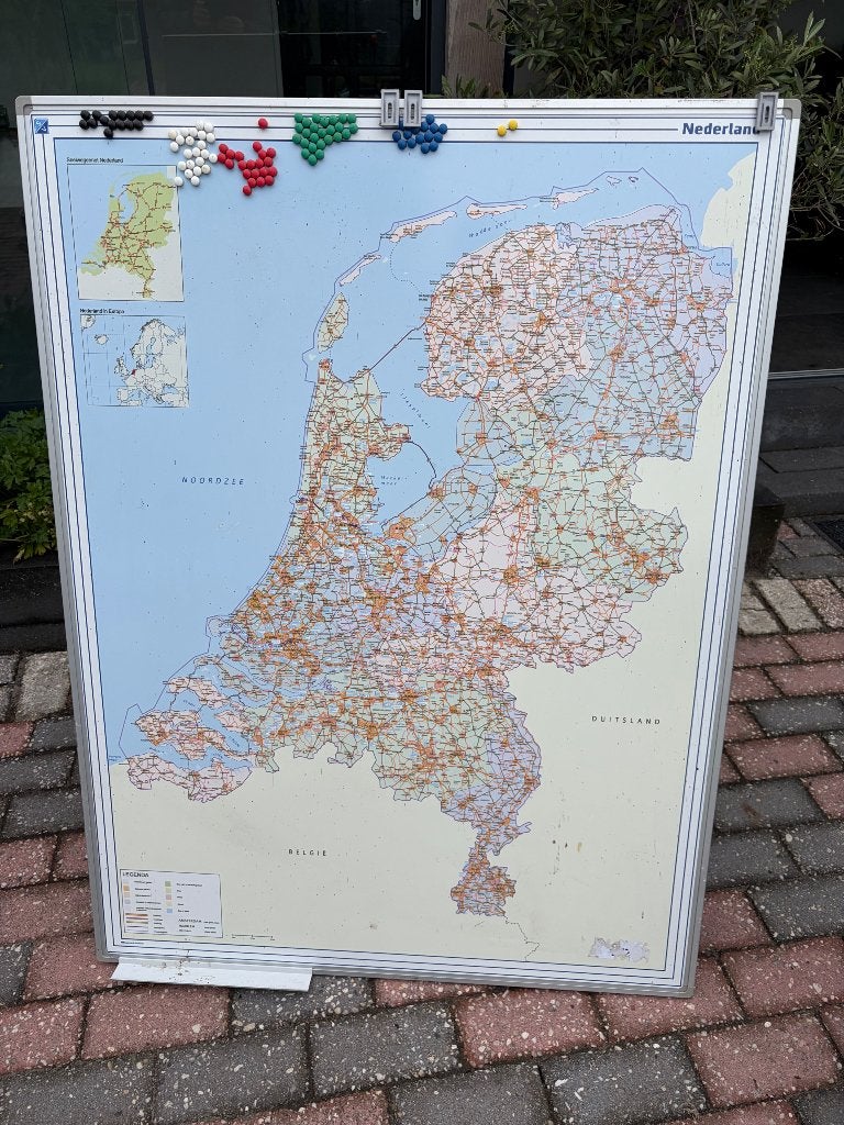 Landkaart nederland, Ophalen, 1800 tot 2000, Nederland, Landkaart