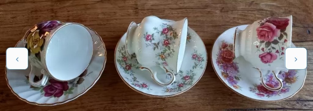 16 prachtige Engelse kop en schotels, Antiek en Kunst, Antiek | Servies los, Ophalen of Verzenden