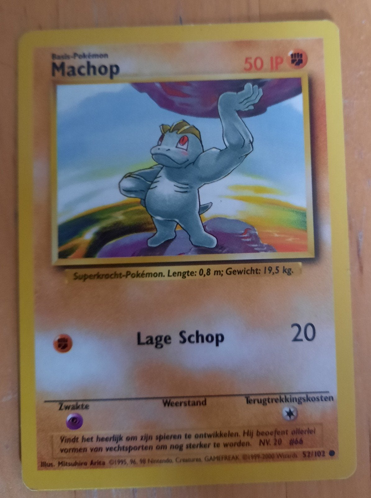 MACHOP 52/192 (NL) - POKÉMON KAART, Ophalen of Verzenden, Nieuw