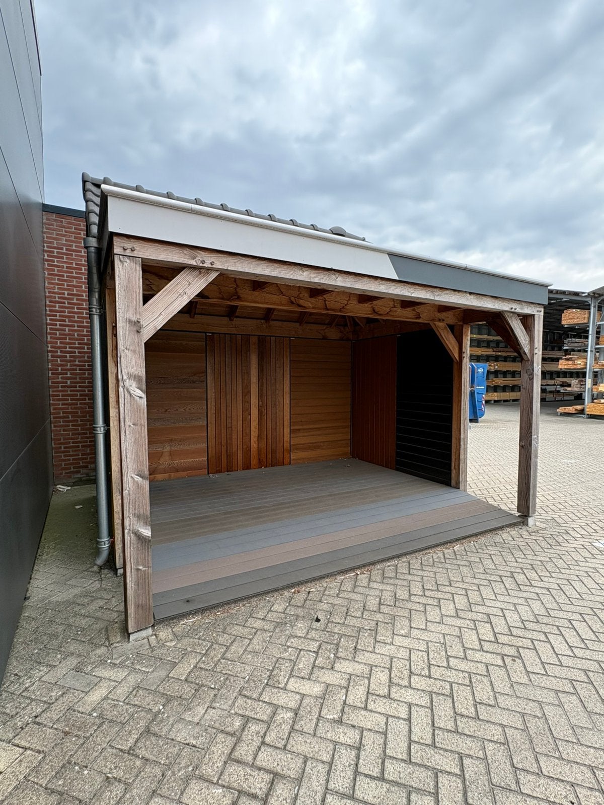 Tuinhuisje met pannendak, Tuin en Terras, Tuinhuizen, Ophalen, Gebruikt, Minder dan 250 cm, Schuur