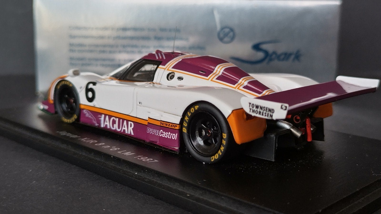 Jaguar XJR 8 Le Mans 1987 Brundle Nielsen 1:43 Spark Pol, Overige merken, Auto, Nieuw, Lei pou kok 28d Taipa Macau
