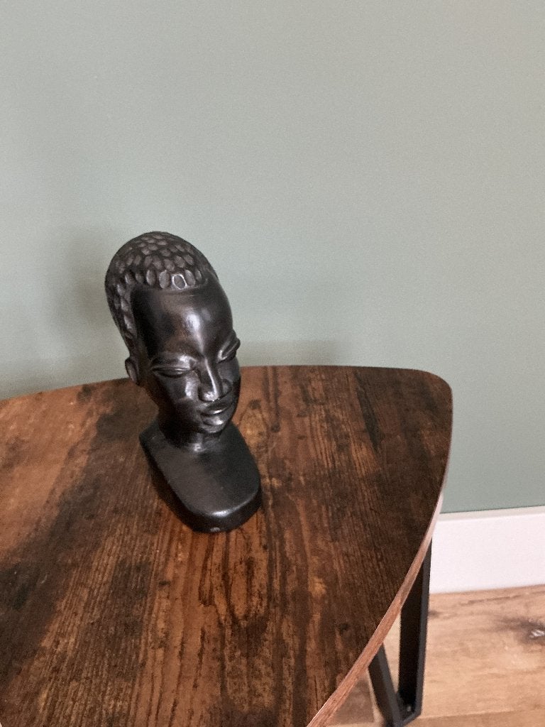 Afrikaans houtsnij werk, Antiek en Kunst, Ophalen, Afrika, Buste, Minder dan 20 cm