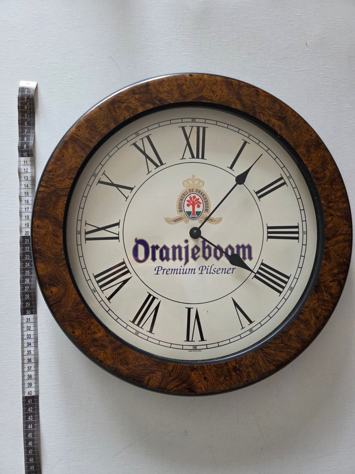 Grote Oranjeboom wandklok 40 cm - Made in Holland, Ophalen of Verzenden