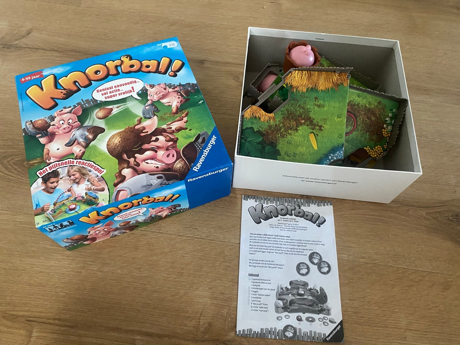 Knorbal! Grappig en compleet reactiespel van Ravensburger, Drie of vier spelers, Ophalen, Gebruikt