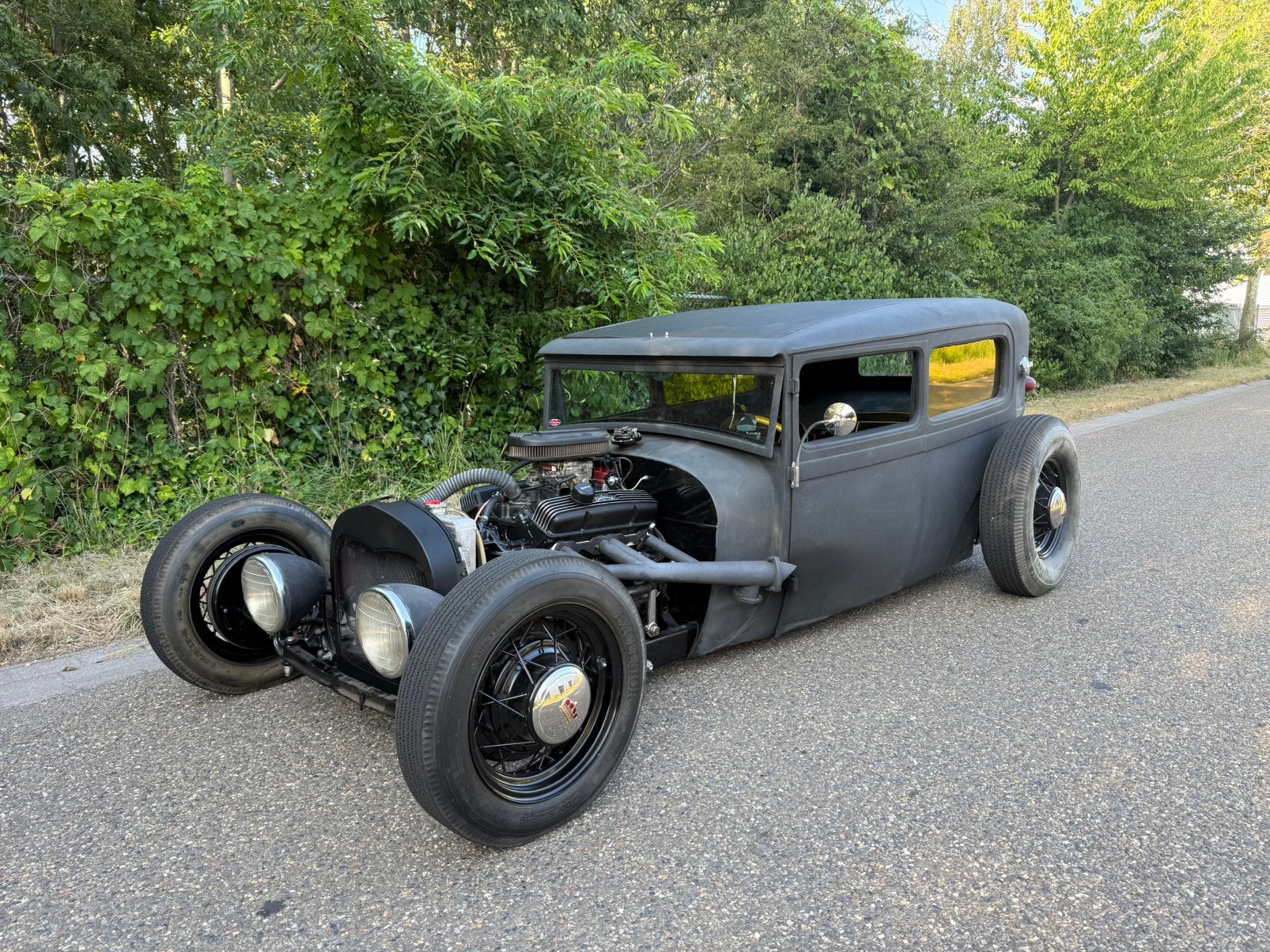 Ford model a tudor sedan chopped Hotrod Ratrod V8, Bedrijf, Te koop
