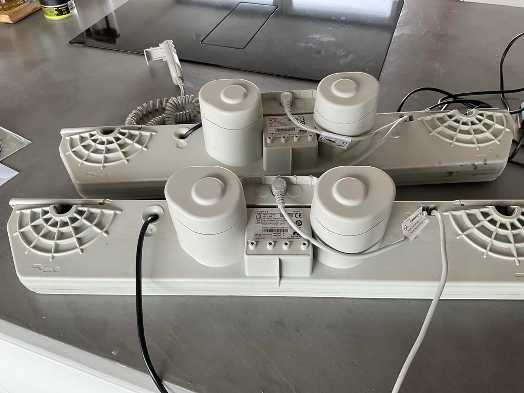 2 Auping Duomat 5 motoren voor flexibele spiralen. Samen €50, Ophalen, Gebruikt, Eenpersoons, Metaal