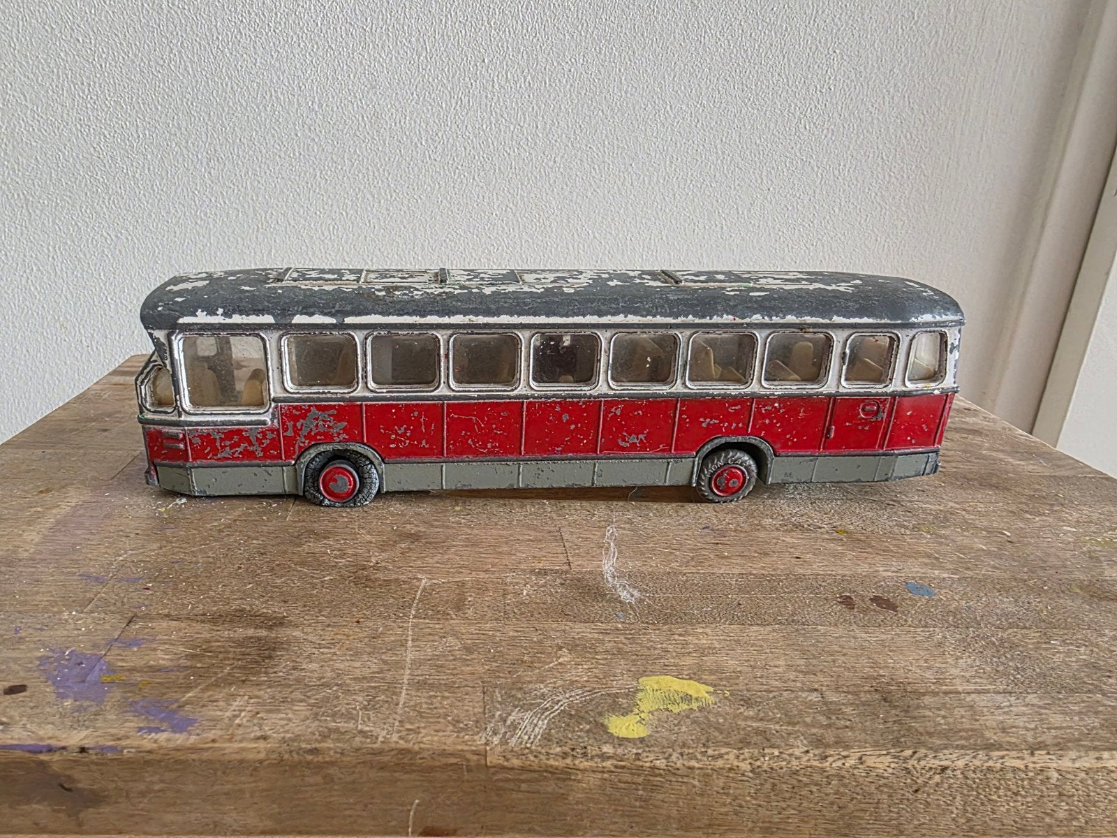Vintage Lion Toys DAF Citybus No. 38, Kinderen en Baby's, Speelgoed | Speelgoedvoertuigen, Ophalen of Verzenden, Gebruikt