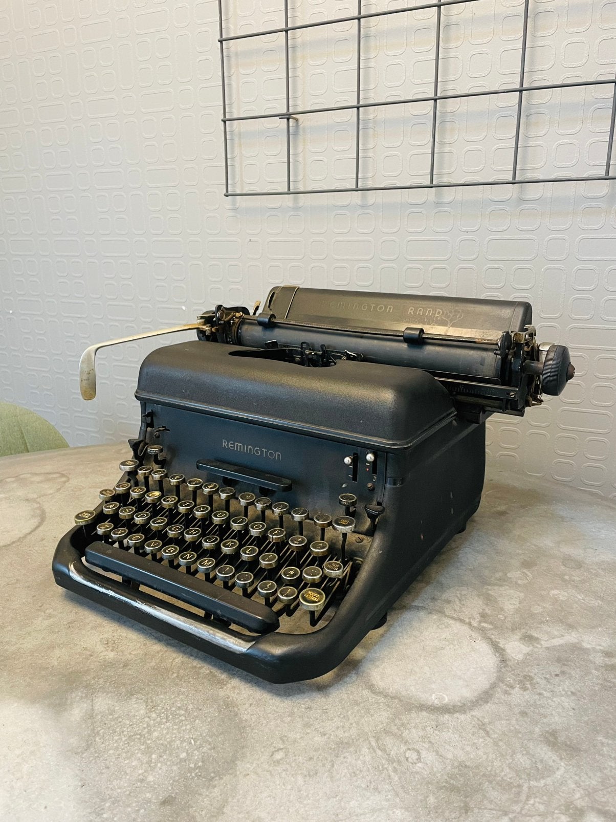 1940’s Remmington Rand Antieke Typemachine, Ophalen of Verzenden, Gebruikt