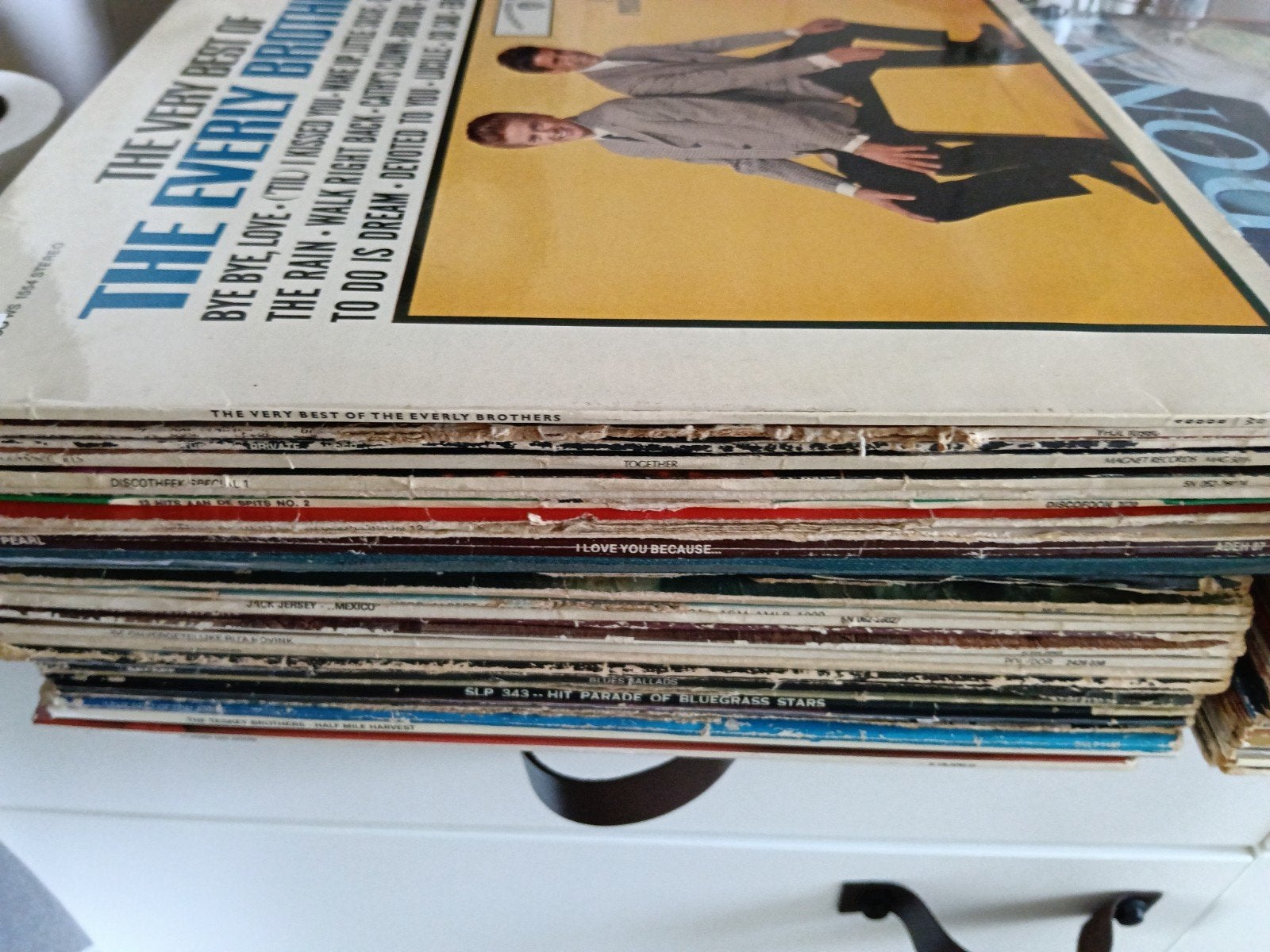 Grote collectie vinyl platen: Elvis, Hazes, Madonna en meer, Ophalen, LP, Gebruikt, Pop