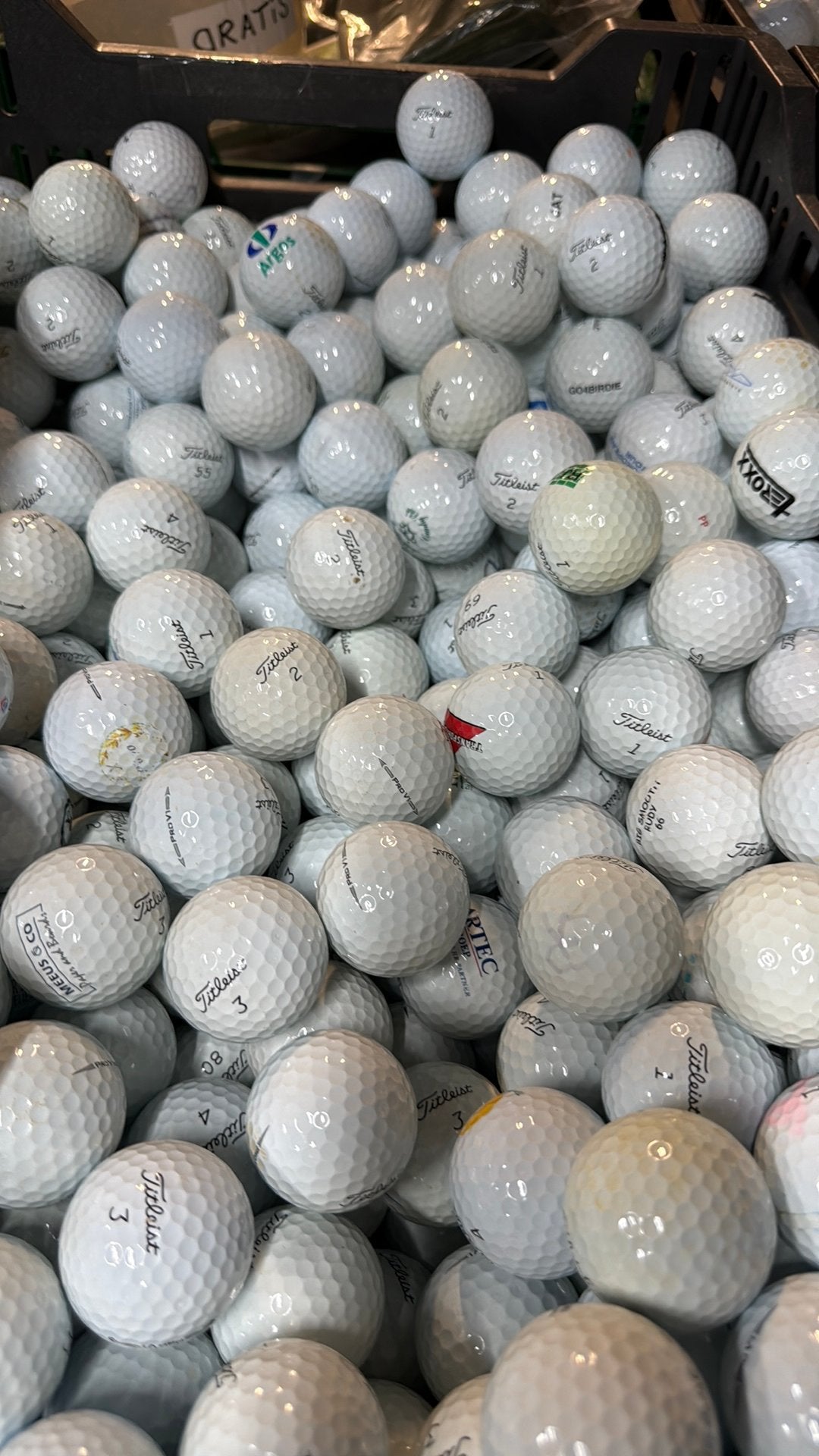 50x Titleist Pro v1 Golfballen AAAA, Ophalen of Verzenden, Zo goed als nieuw, Bal(len)