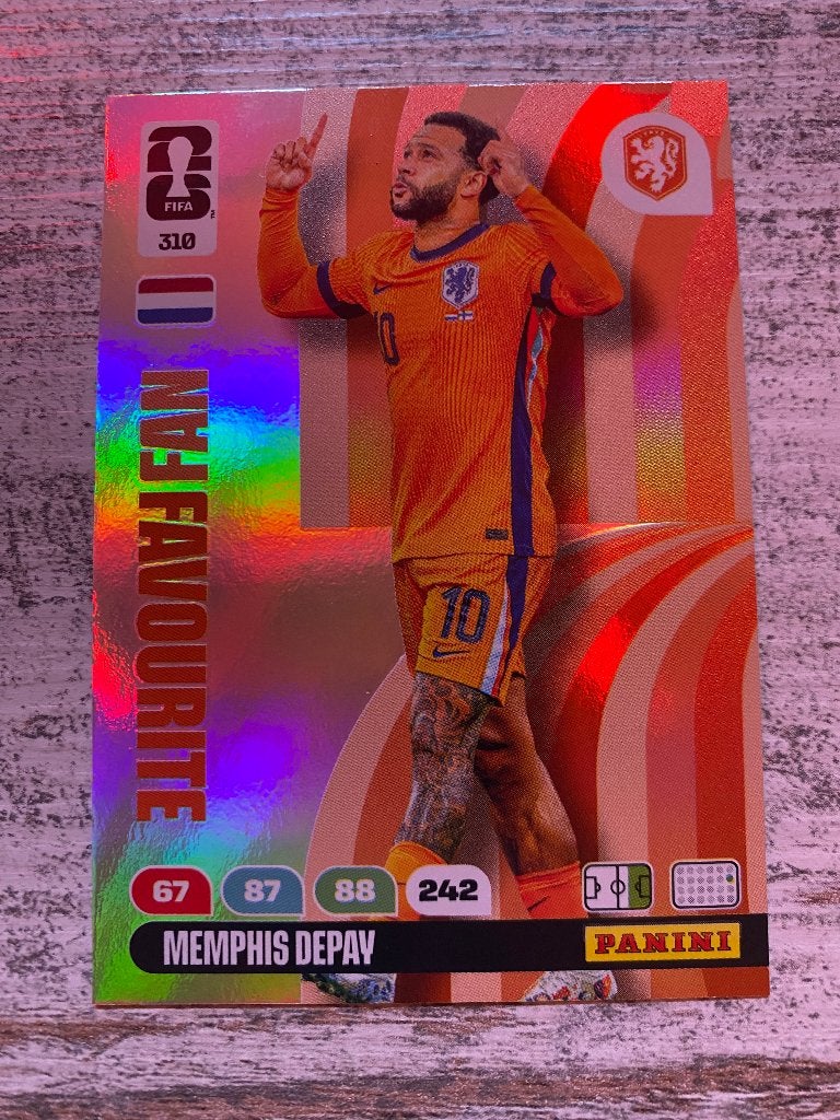 Memphis Depay WK 2026 Panini Fan Favourite Kaart, Ophalen of Verzenden, Nieuw, Plaatje