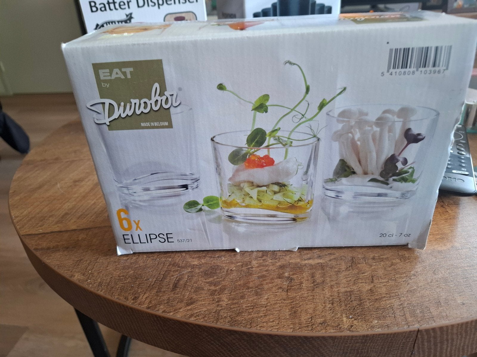 Durobor Ellipse glazen set - 6 stuks, 20 cl, Ophalen of Verzenden