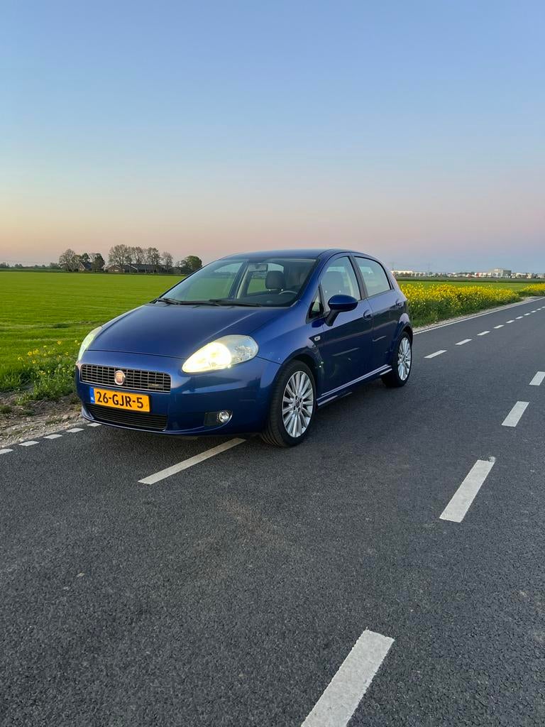 Fiat Punto 1.4 16V Turbo 5DR 2008 Blauw, Auto's, Fiat, Particulier, Punto, Benzine, C, Hatchback, Handgeschakeld, Origineel Nederlands