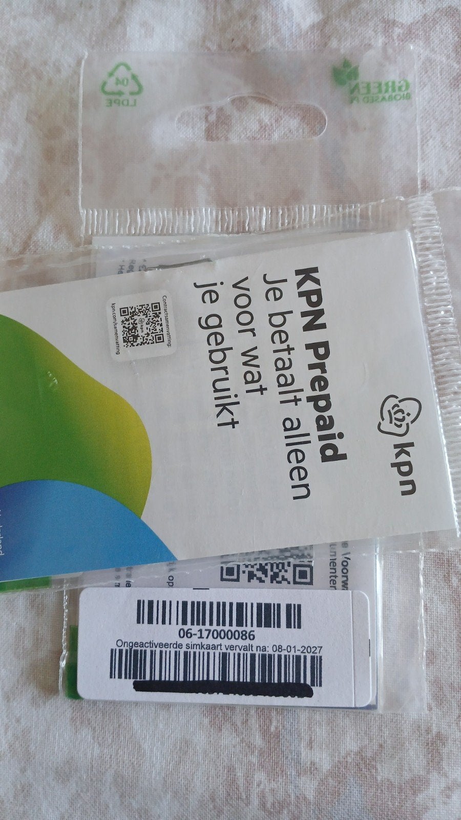 MOOI NUMMER KPN PREPAID 0617000086, Ophalen of Verzenden, Nieuw, KPN, Simkaart