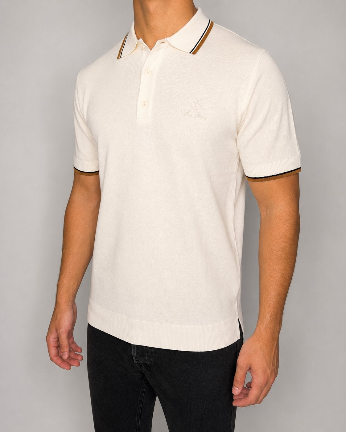 Loro Piana polo shirt tshirt wit, Ophalen of Verzenden, Zo goed als nieuw, Wit