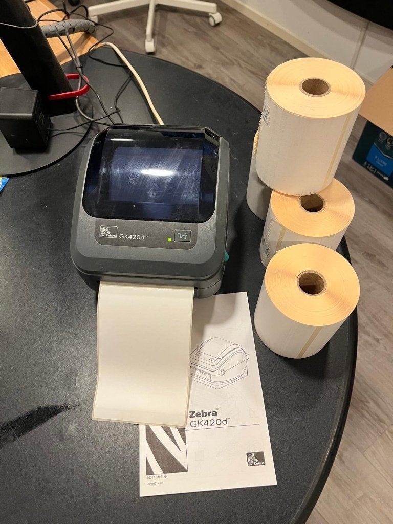 Zebra GK420d labelprinter  + 4 rollen verzendlabels, Ophalen, Gebruikt, Zebra