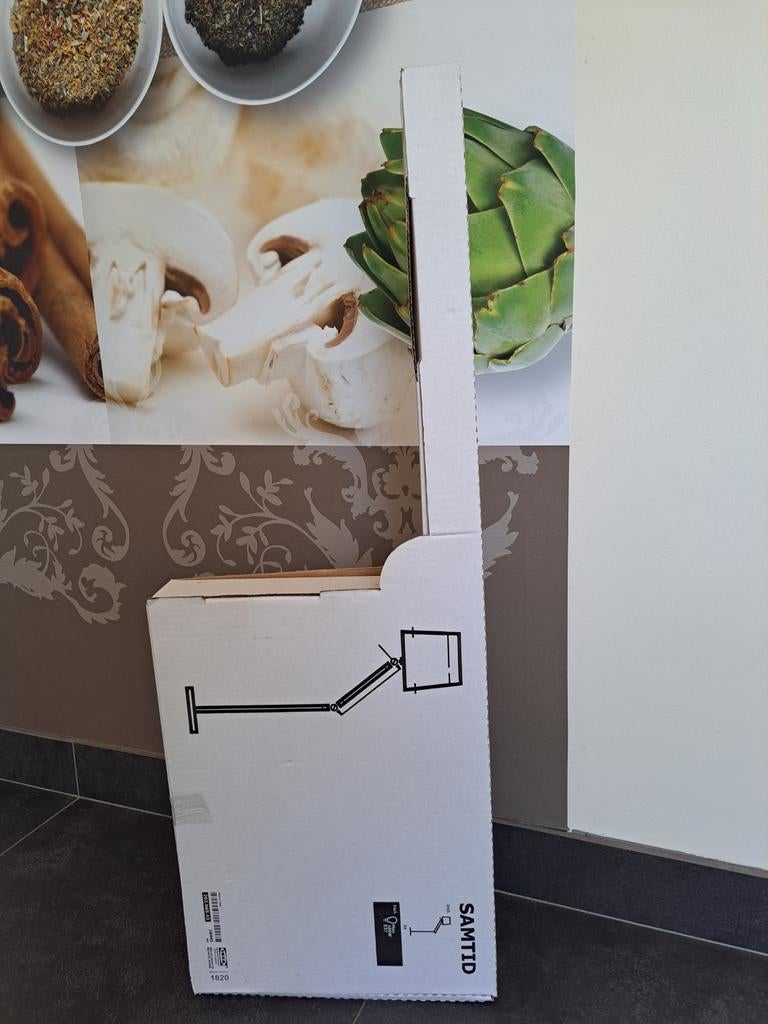 Ikea staande lamp witte kap.(gereserveerd), Huis en Inrichting, Ophalen, Nieuw