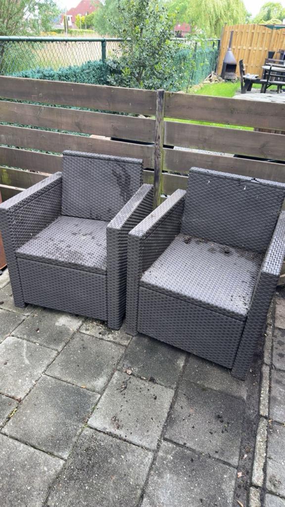 Mooie stoelen met lichte beschadiging - GRATIS af te halen, Ophalen, Gebruikt, Wicker