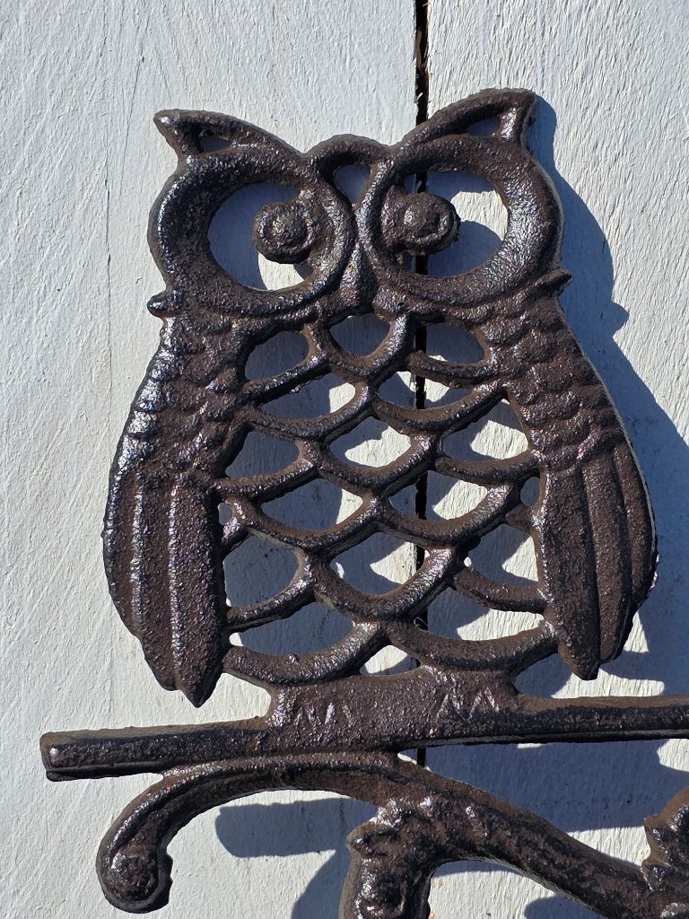 PRACHTIGE GIETIJZEREN DEURBEL MET UIL, Nieuw, Info@huisentuindecoratiemarie.nl, Huis en tuin decoratie marie, Peize