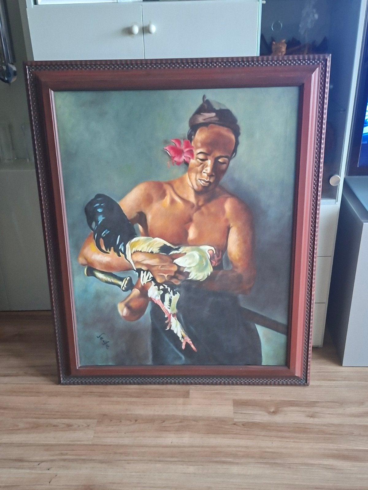 Schilderij uit indonesie, Ophalen of Verzenden