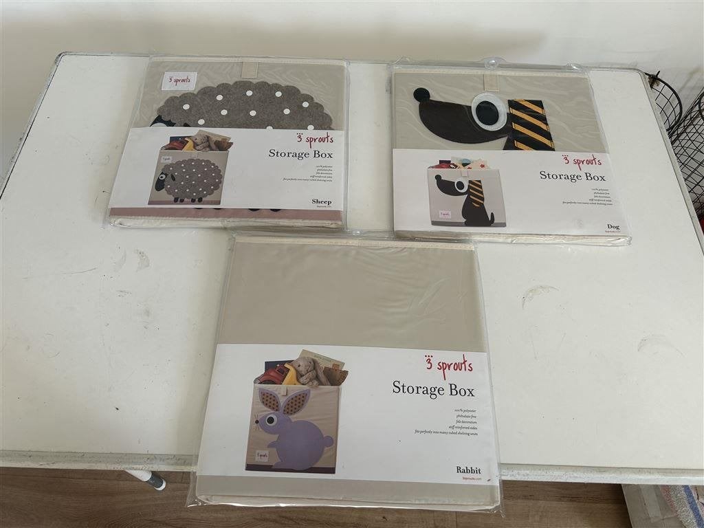 3 Sprouts Opslagkubus Schaap voor Ikea kasten, Mand, Textiel, Nieuw, Ophalen of Verzenden
