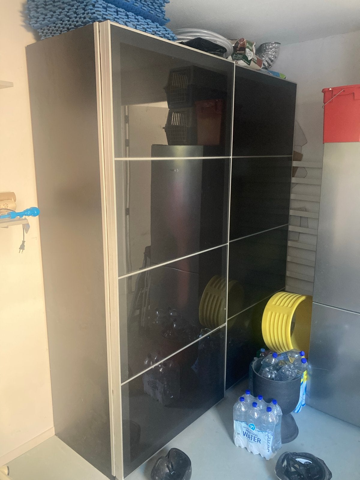 IKEA Kledingkast met schuifdeuren, Ophalen, Overige materialen, Gebruikt, 100 tot 150 cm