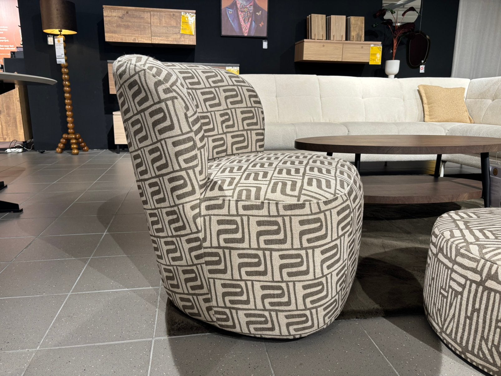Fauteuil Jake, Ophalen, 75 tot 100 cm, Stof, 50 tot 75 cm