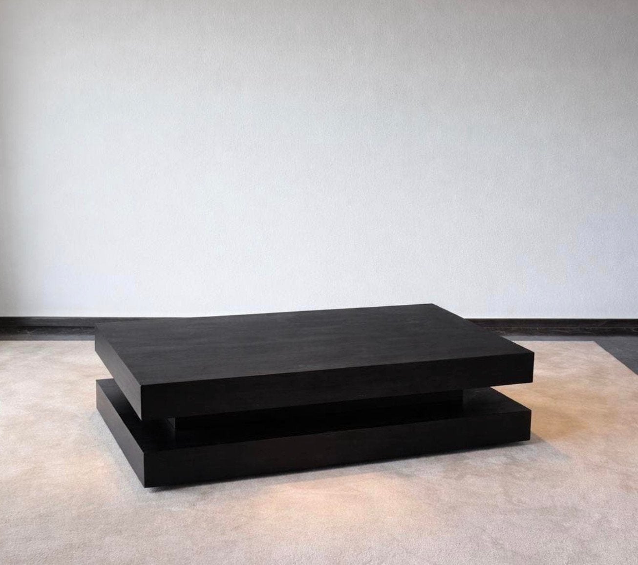 Salontafel zwart woonkamer tafel, Ophalen, Zo goed als nieuw