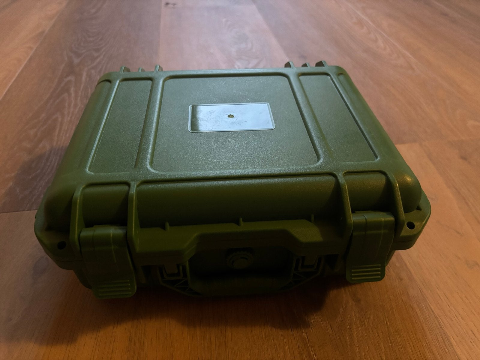 Robuuste groene horlogekoffer met schuimrubberen interieur, Hard kunststof, Slot, Minder dan 50 cm, Ophalen of Verzenden