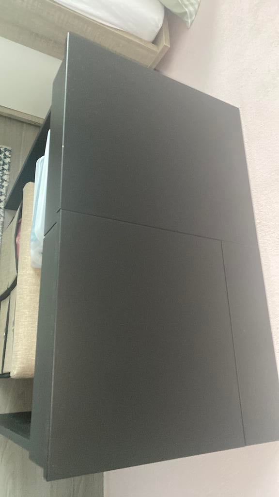 Kaptafel zwart ikea, 100 tot 150 cm, Zo goed als nieuw, Rechthoekig, 50 tot 100 cm