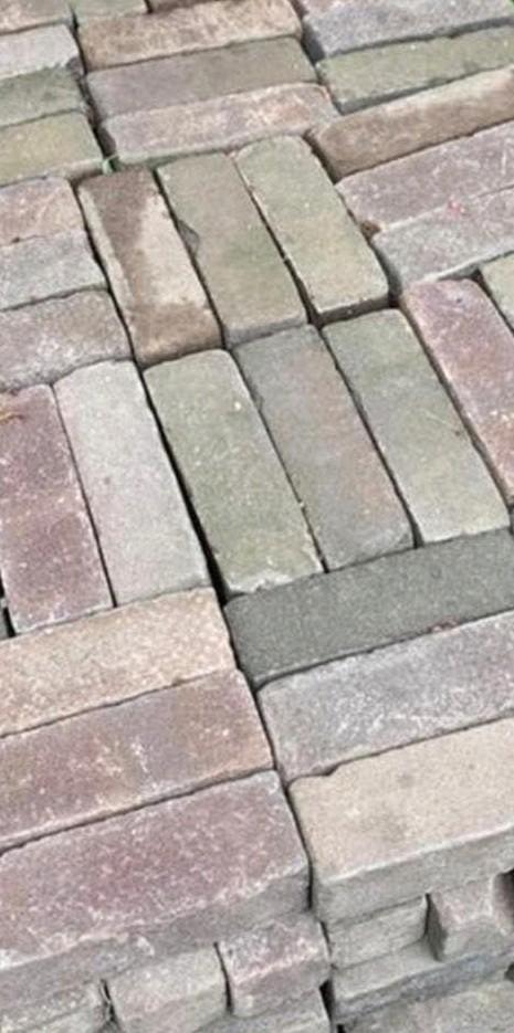 ✅️🧱13.5M2 GEBAKKEN DIKFORMATEN.  ZEVENDUIMERS, Tuin en Terras, Ophalen of Verzenden, Gebruikt, Keramiek, Klinkers