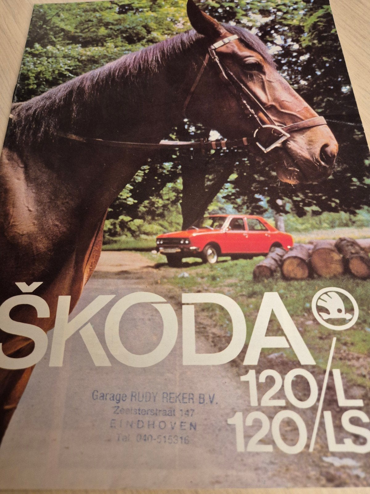 jaren 70 Nederlands Skoda 120L 120LS folder in mooie staat, Ophalen of Verzenden, Zo goed als nieuw, Overige merken