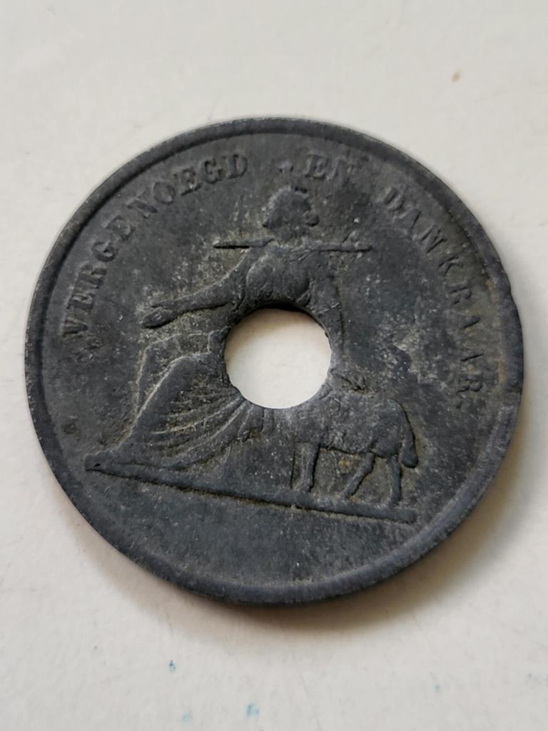 Broodpenning Amsterdam 1861 - Vrede en Dankbaarheid, Postzegels en Munten, Ophalen of Verzenden, Overige materialen