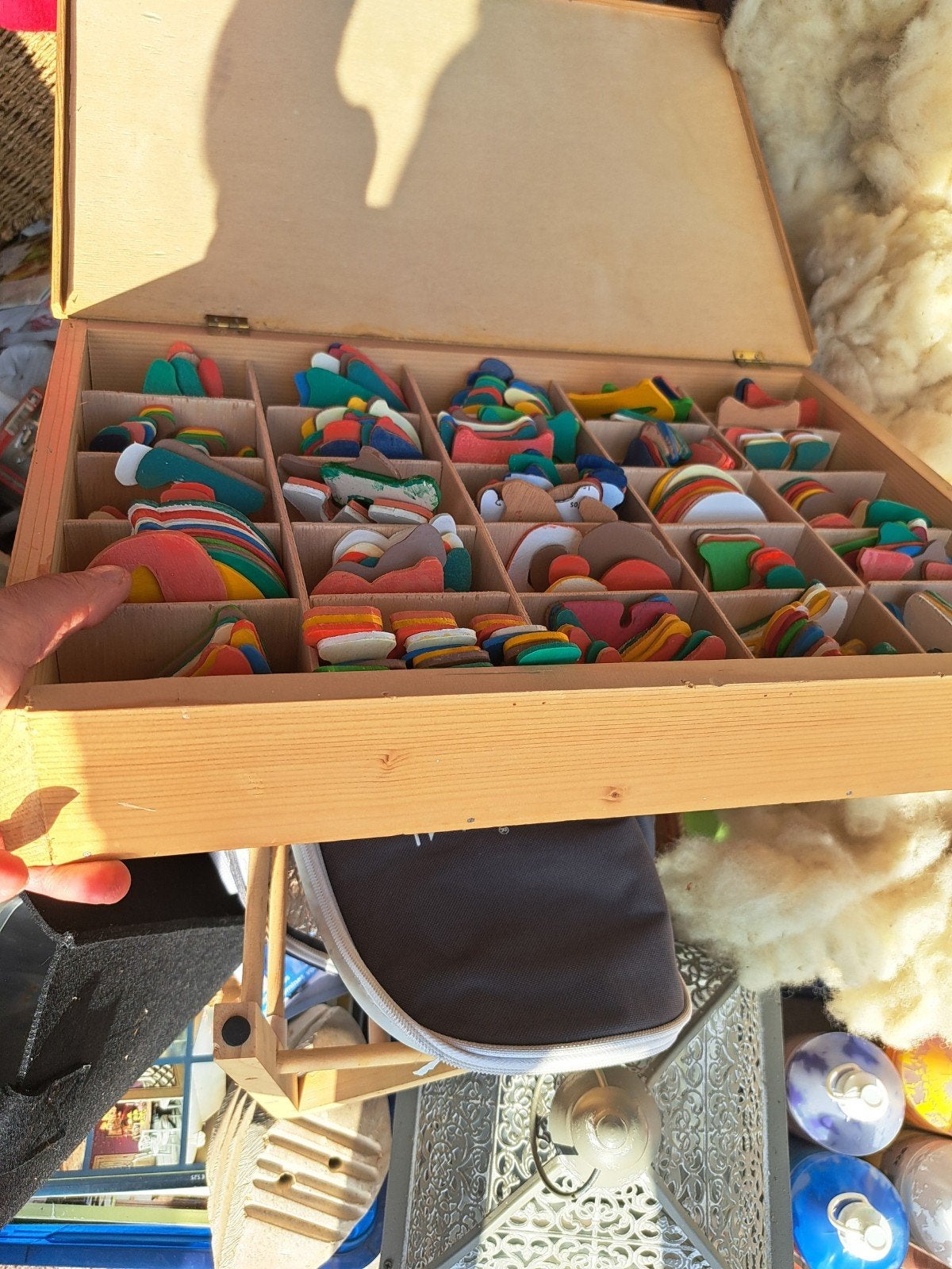 Houten letters Set in Kist Kleurrijk Educatief Speel, Ophalen of Verzenden