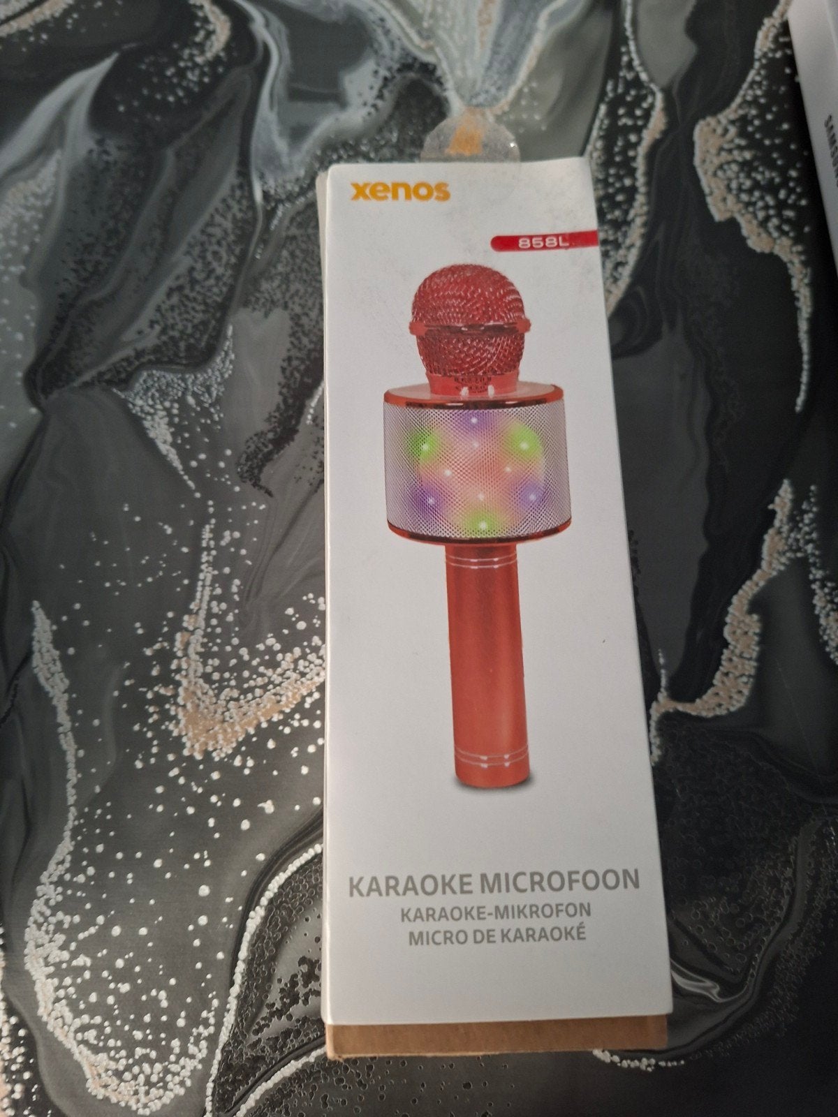 Xenos 858L Karaoke Microfoon met LED-verlichting, Ophalen of Verzenden, Nieuw