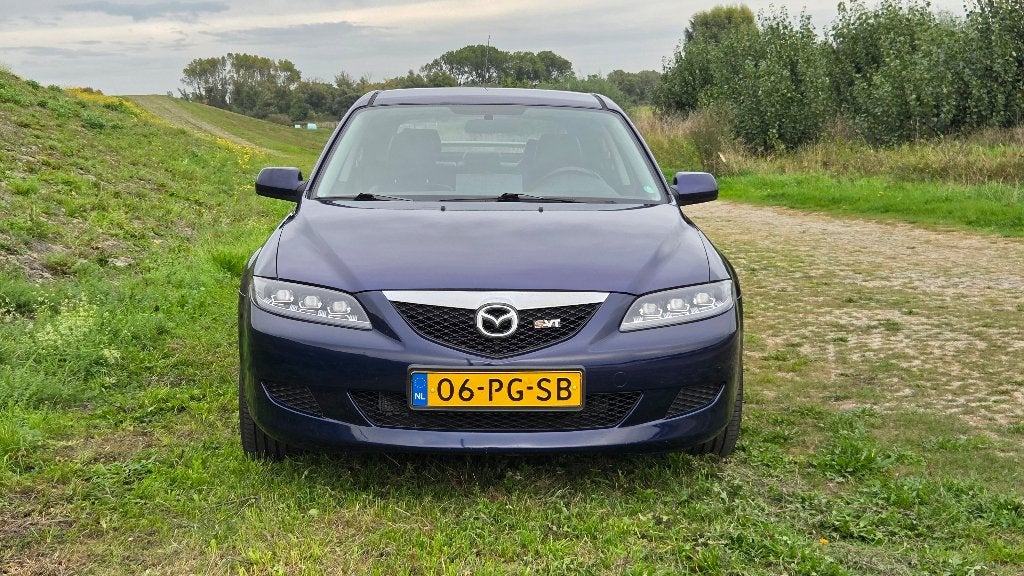 Mazda 6 2.3 S-VT 166 pk –zeer goed onderhouden–180 pk tune, Voorwielaandrijving, 1330 kg, Zwart, 4 cilinders
