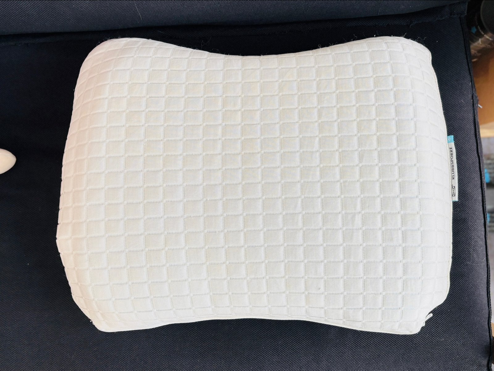 IKEA KLUBBSPORRE ergonomisch kussen, Ophalen of Verzenden, Gebruikt, Wit, Overige vormen