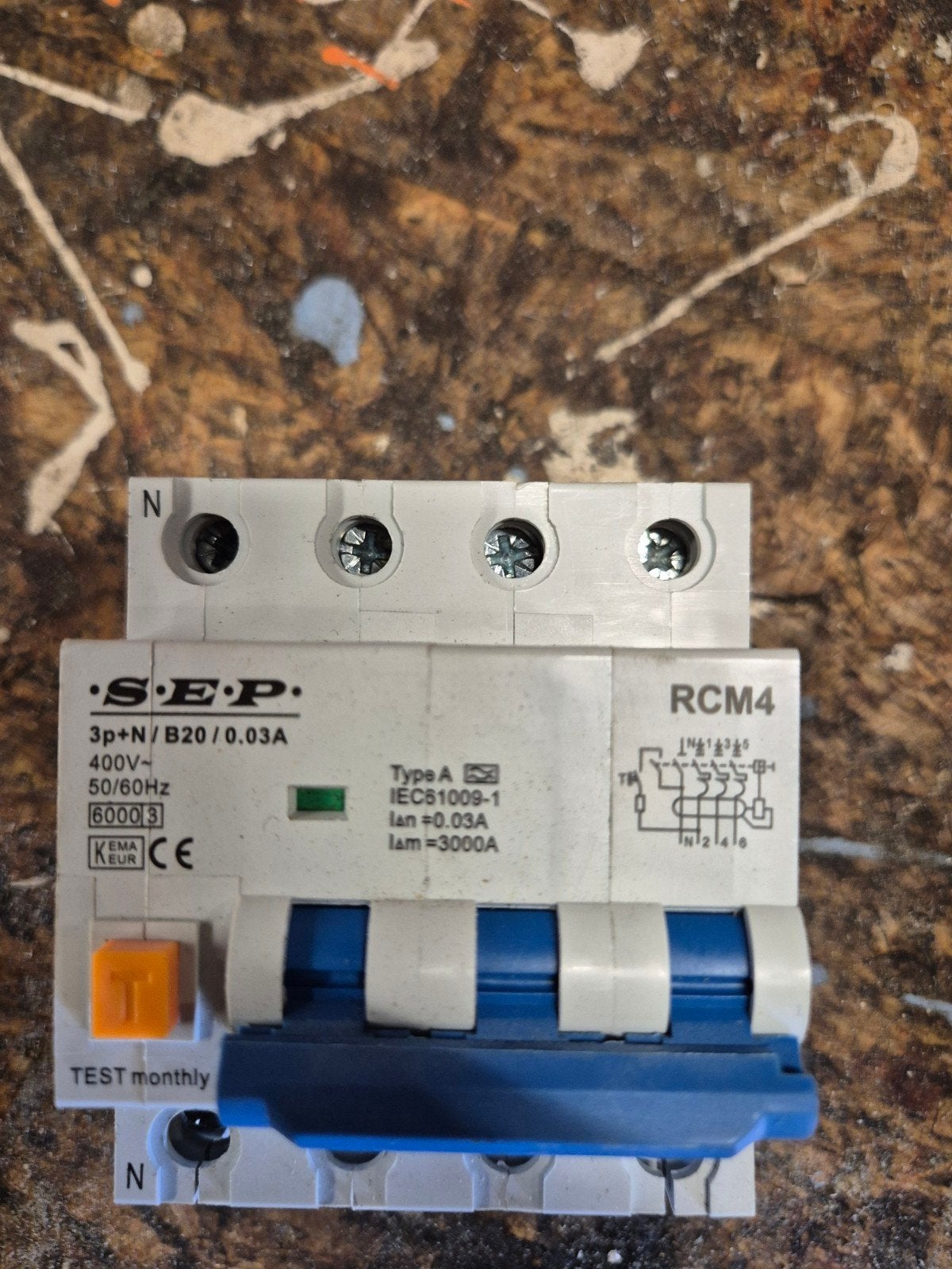 SEP Aardlekautomaat 3P+N B20 0.03A RCM4, Ophalen of Verzenden