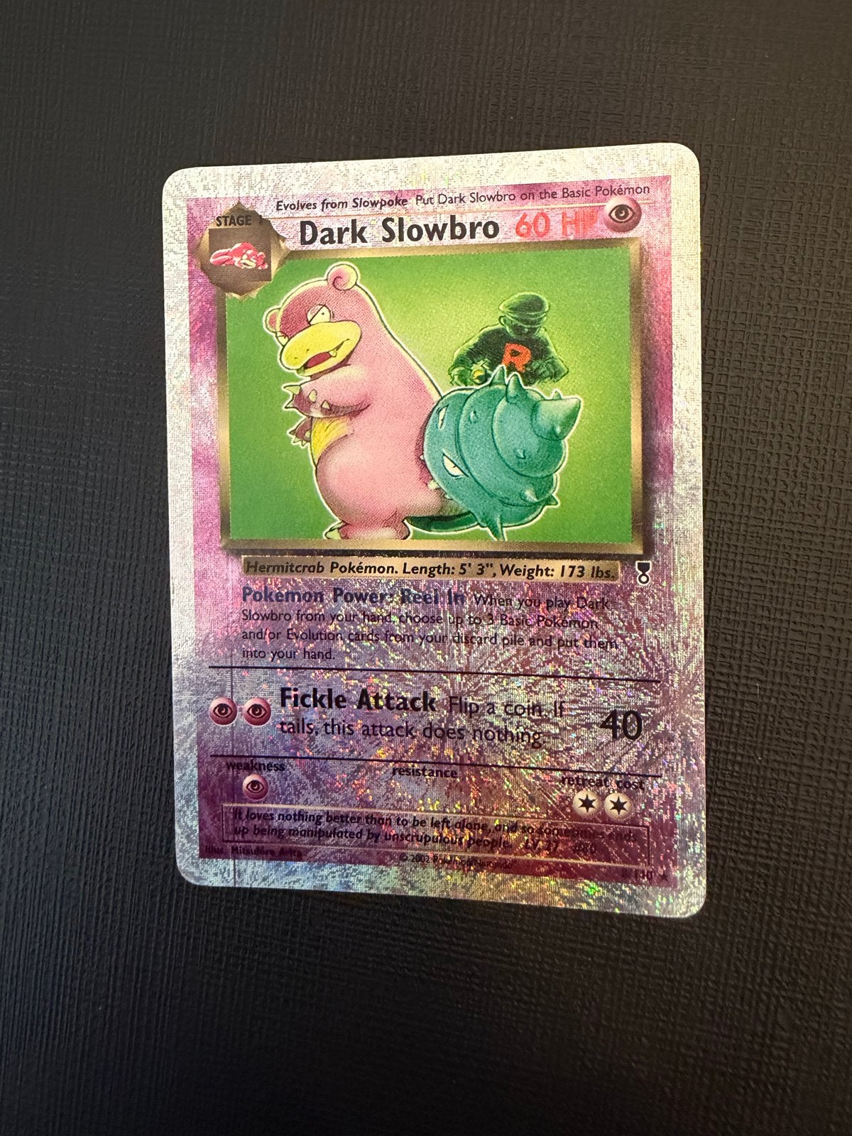 Dark Slowbro legendary collection reverse holo, Hobby en Vrije tijd, Ophalen, Gebruikt, Losse kaart, Foil