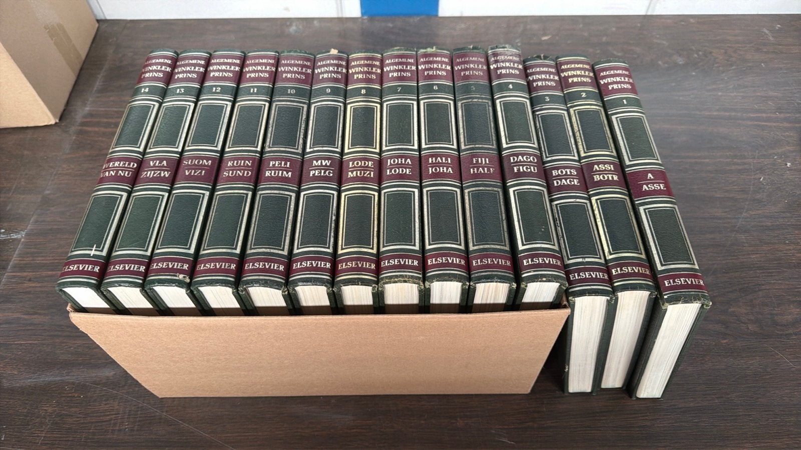 Algemene Winkler Prins Encyclopedie - Complete Serie (14 del, Boeken, Ophalen, Gelezen, Algemeen, Complete serie