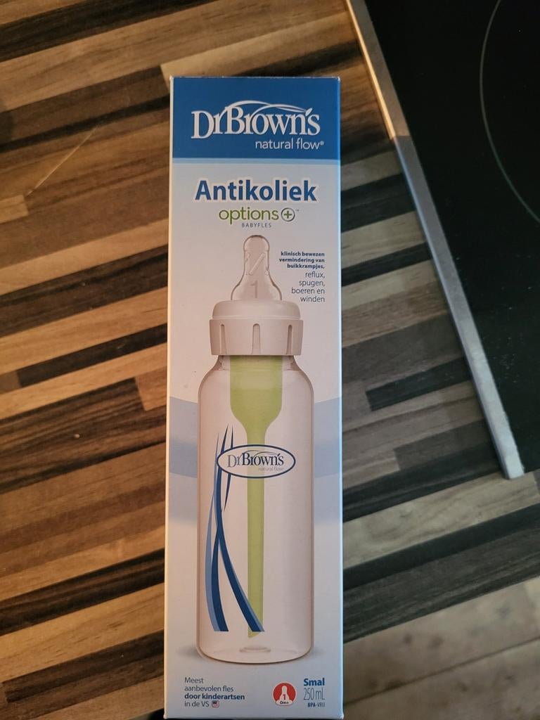 Dr. Brown's Antikoliek Options+ Fles 250ml, Ophalen of Verzenden, Nieuw, Overige typen