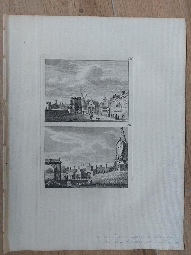 105-106 /  Alkmaar Kennemerpoort en Nieuwlanderpoort, Ophalen of Verzenden
