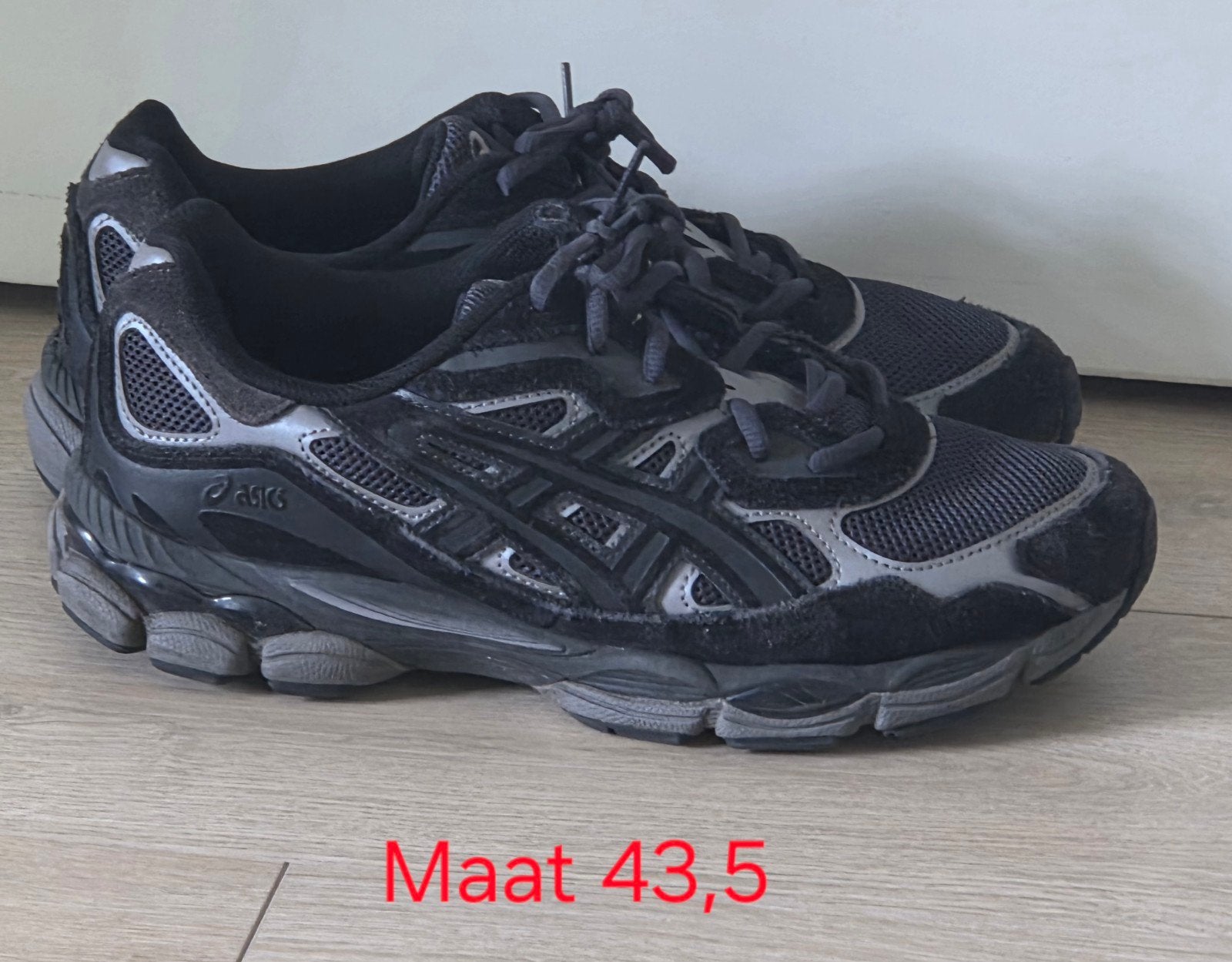 ASICS Sneakers Maat 43,5 - Zo goed als nieuw, Kleding | Heren, Schoenen, Zo goed als nieuw, Sneakers of Gympen, Zwart, Ophalen of Verzenden