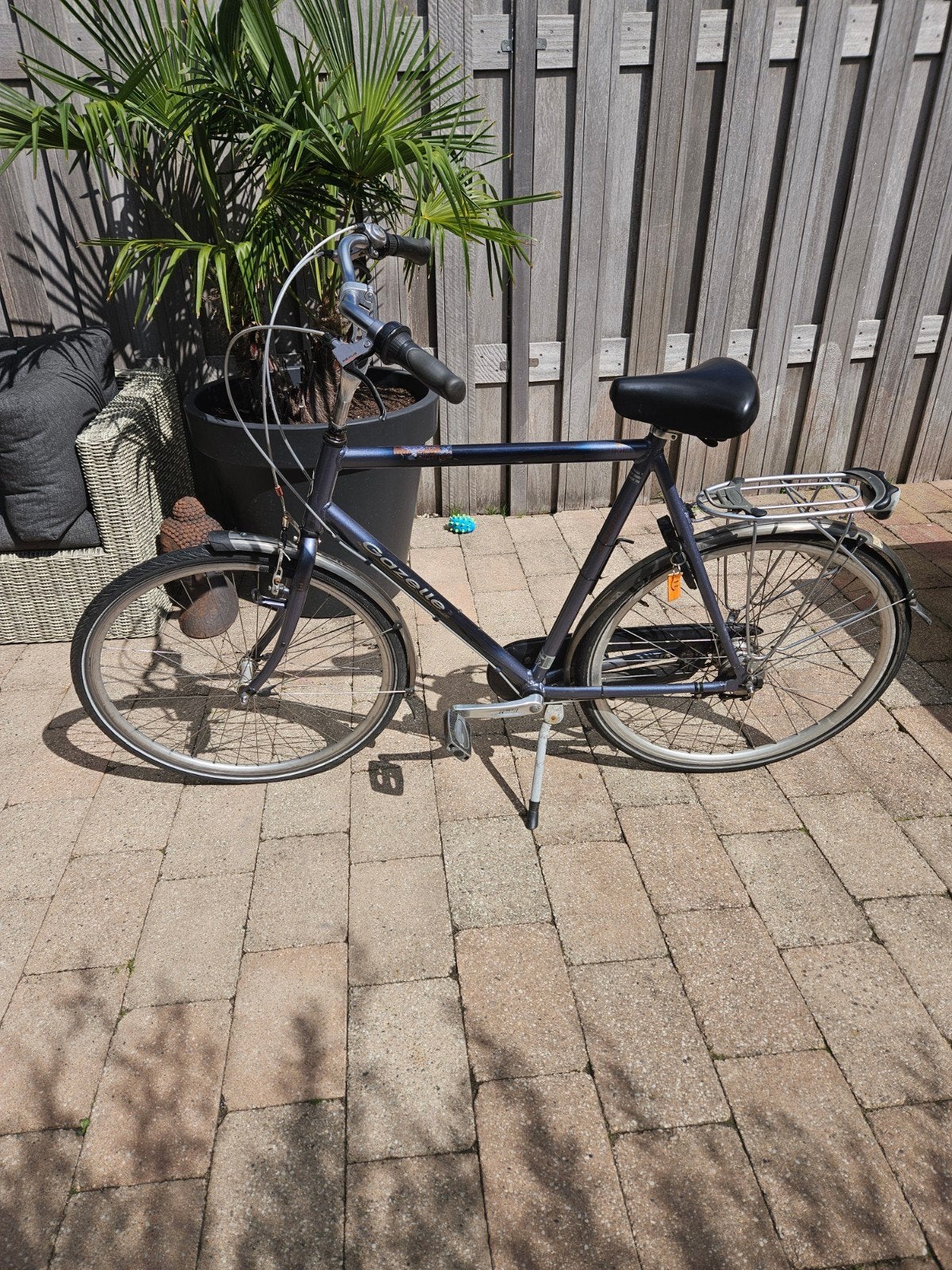 Gazelle Orange fiets met 7 versnellingen (hoog model), Ophalen, Velgrem, Versnellingen, Gazelle