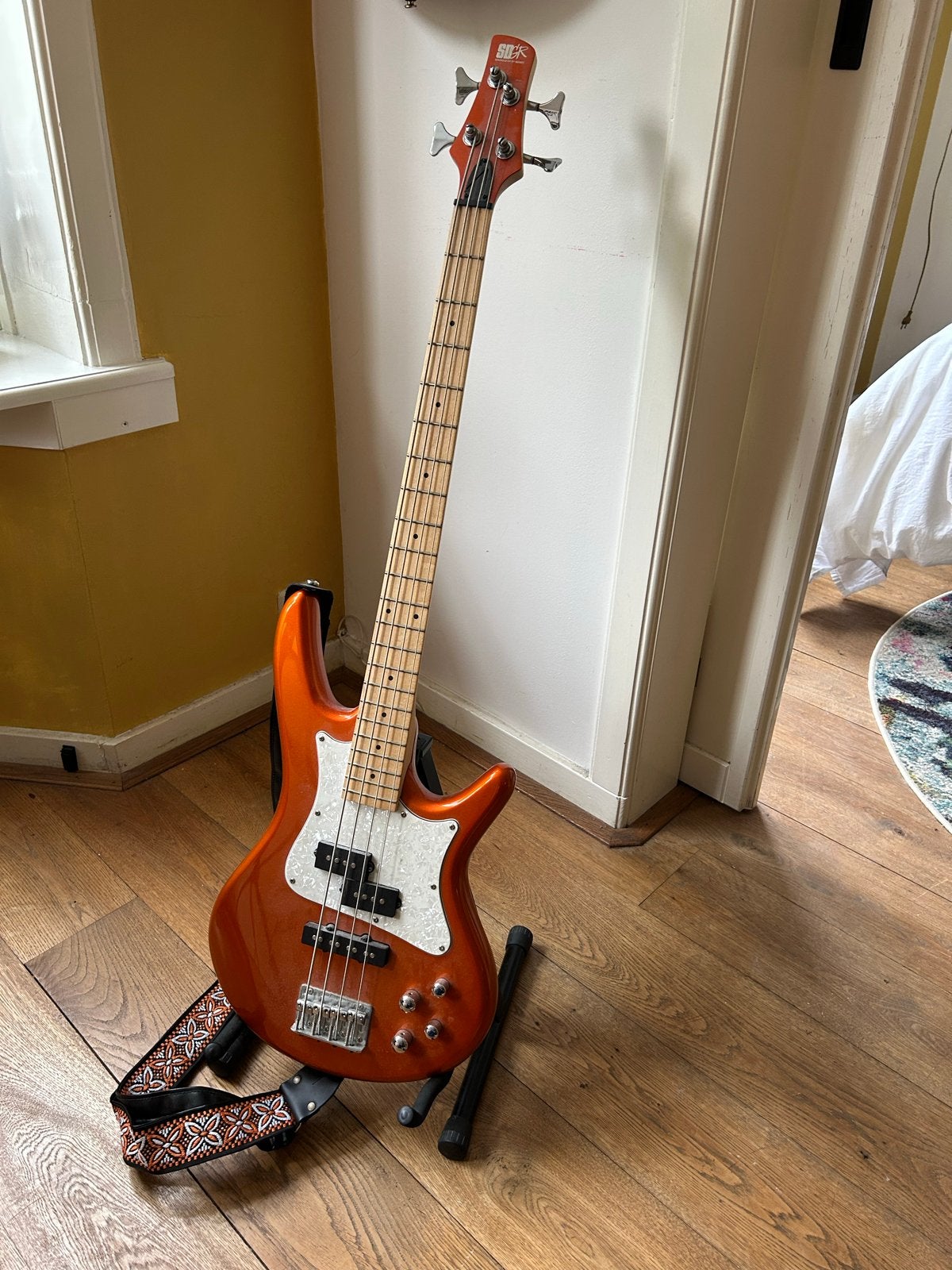 Ibanez SDGR Soundgear basgitaar - Oranje, Ophalen, Gebruikt, Elektrisch, 6-snarig