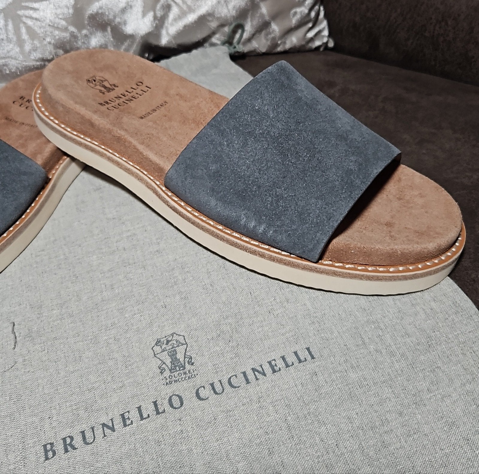 brunello cucinelli heren slippers maat 40, Kleding | Heren, Ophalen of Verzenden